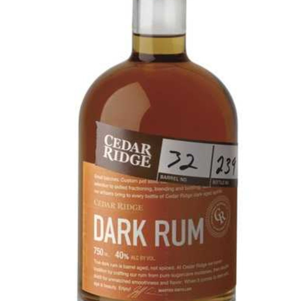 Cedar Ridge Dark Rum (750 ml)