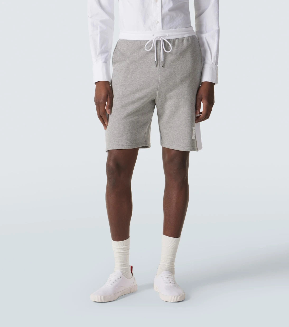 Thom Browne - 4-Bar cotton jersey shorts
