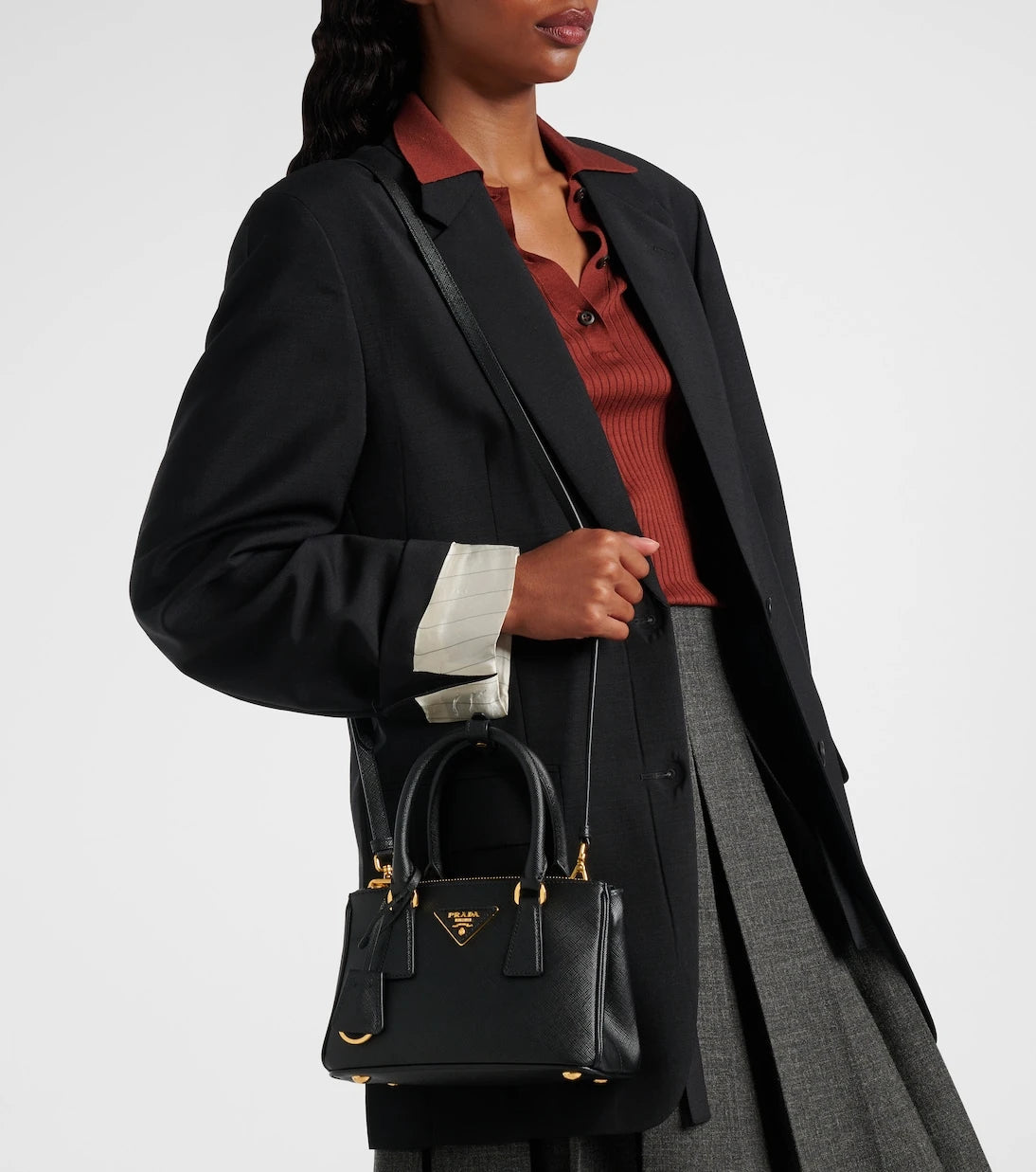 Prada - Galleria Saffiano Mini leather tote bag