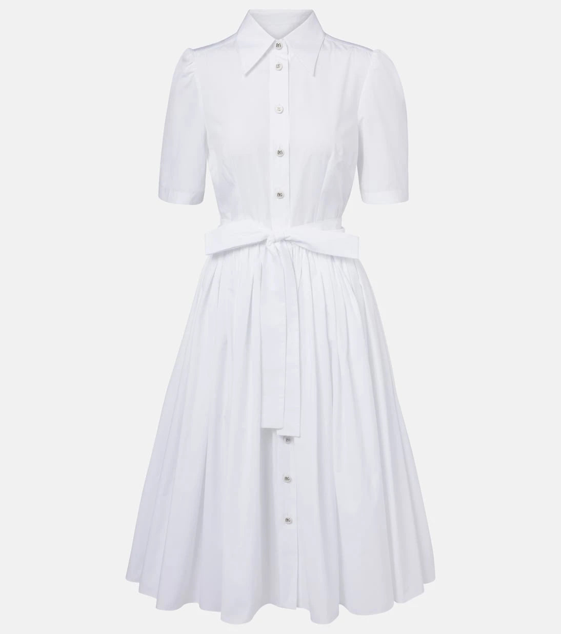 Dolce&Gabbana - Cotton poplin shirt dress
