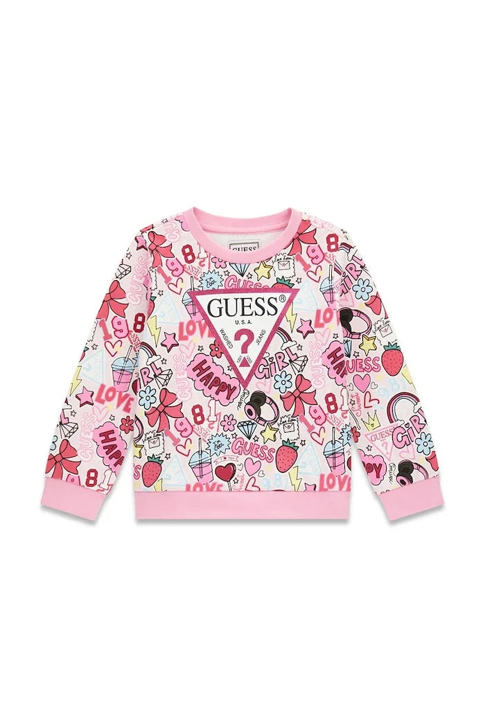 Guess Çocuk Pamuklu Sweatshirt