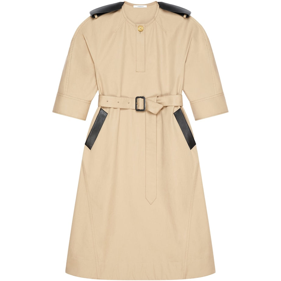 Givenchy Beige Cotton Cocoon Midi Dress