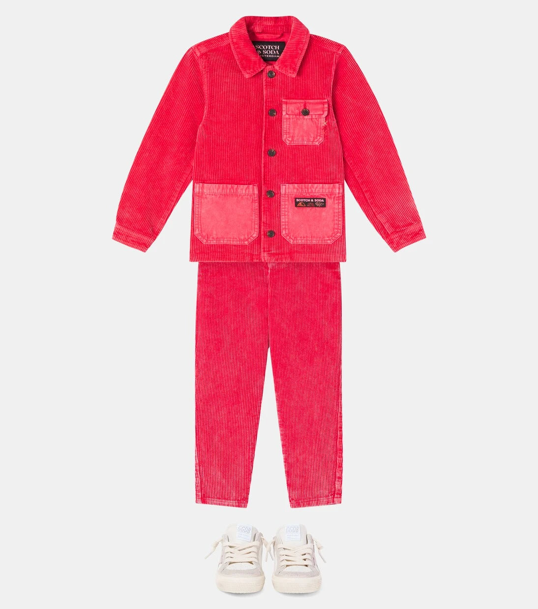 Scotch & Soda Kids - Cotton corduroy overshirt