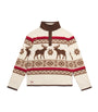 Ralph Lauren Kids Teddy Fleece Elk-Print Pullover (6-14 Years)