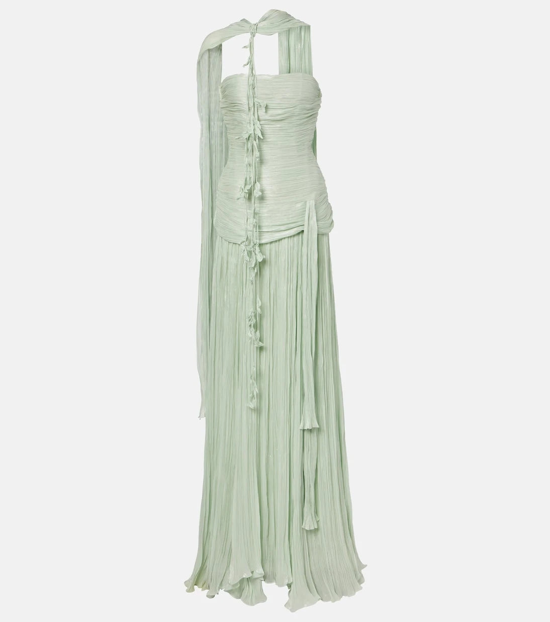 Marmar Halim - Peplum ruched gown
