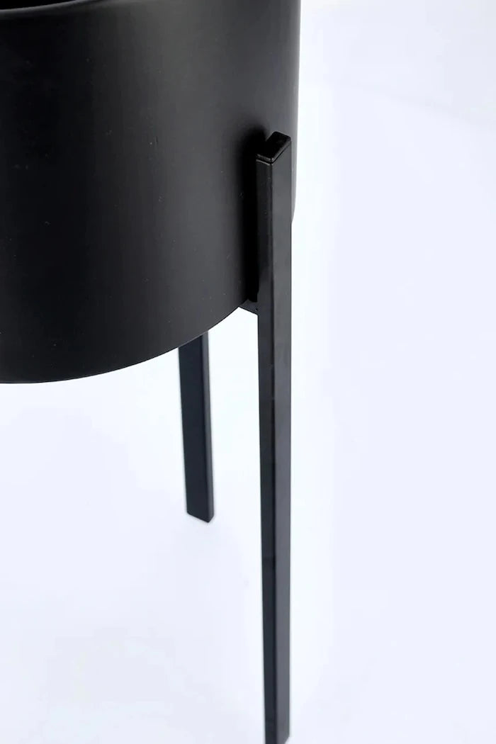 Bizzotto Toz Boya Çelik Çerçeveli Saksı Kılıfı Seti 28 x 65 cm; 23 x 55 cm