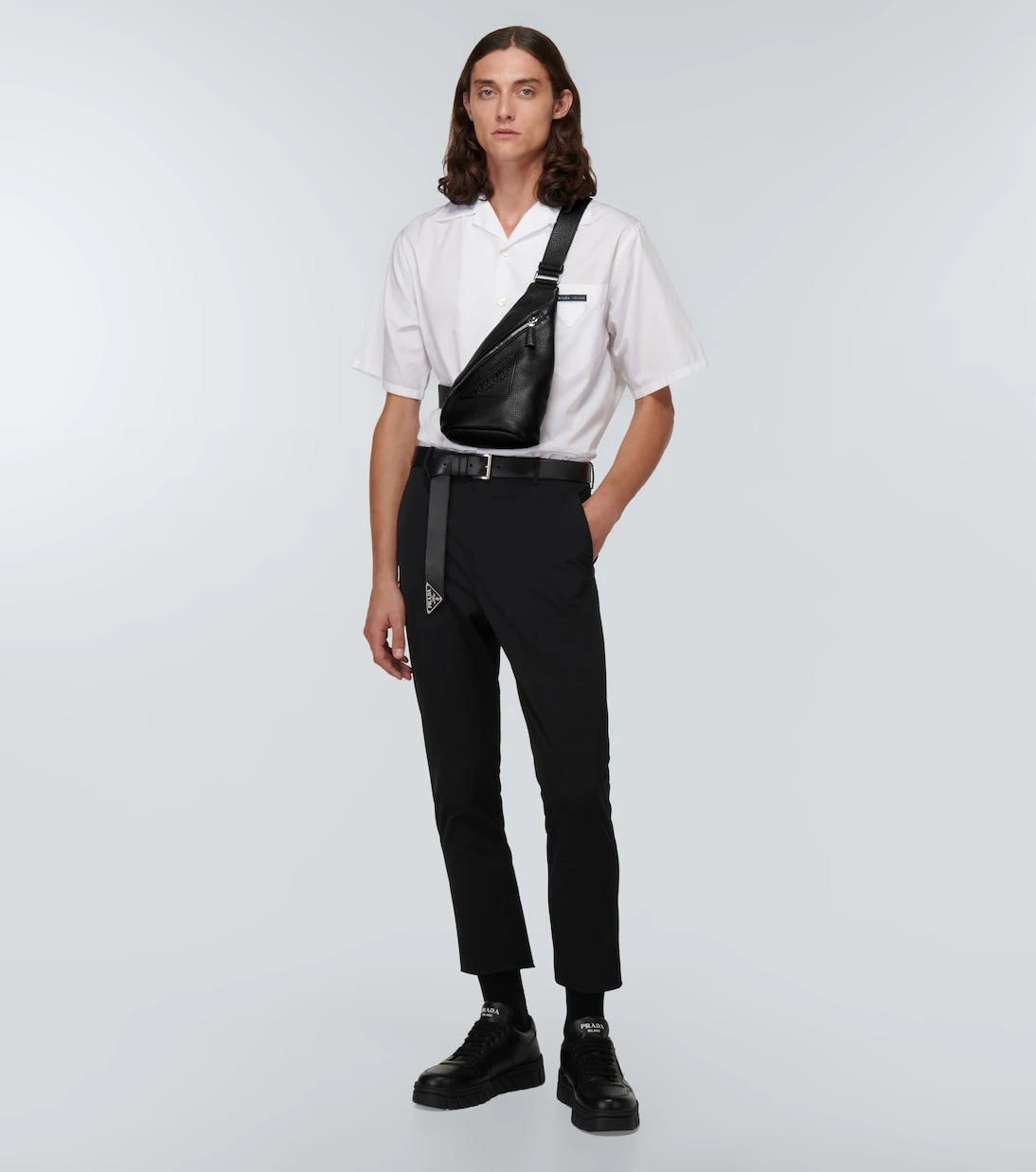 Prada - Leather crossbody bag