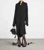 Balenciaga Black Lace-Up Shirt Dress