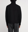 AMI Paris Black Virgin Wool Ami de Coeur Rollneck Sweater
