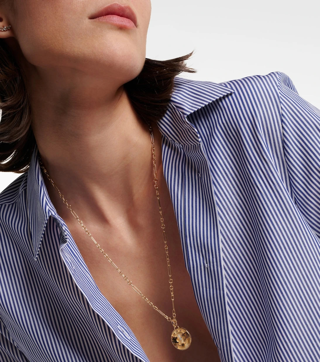 FoundRae - Strength 18kt gold pendant necklace with diamond