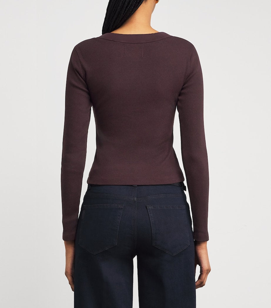 Purple Varra Henley T-Shirt