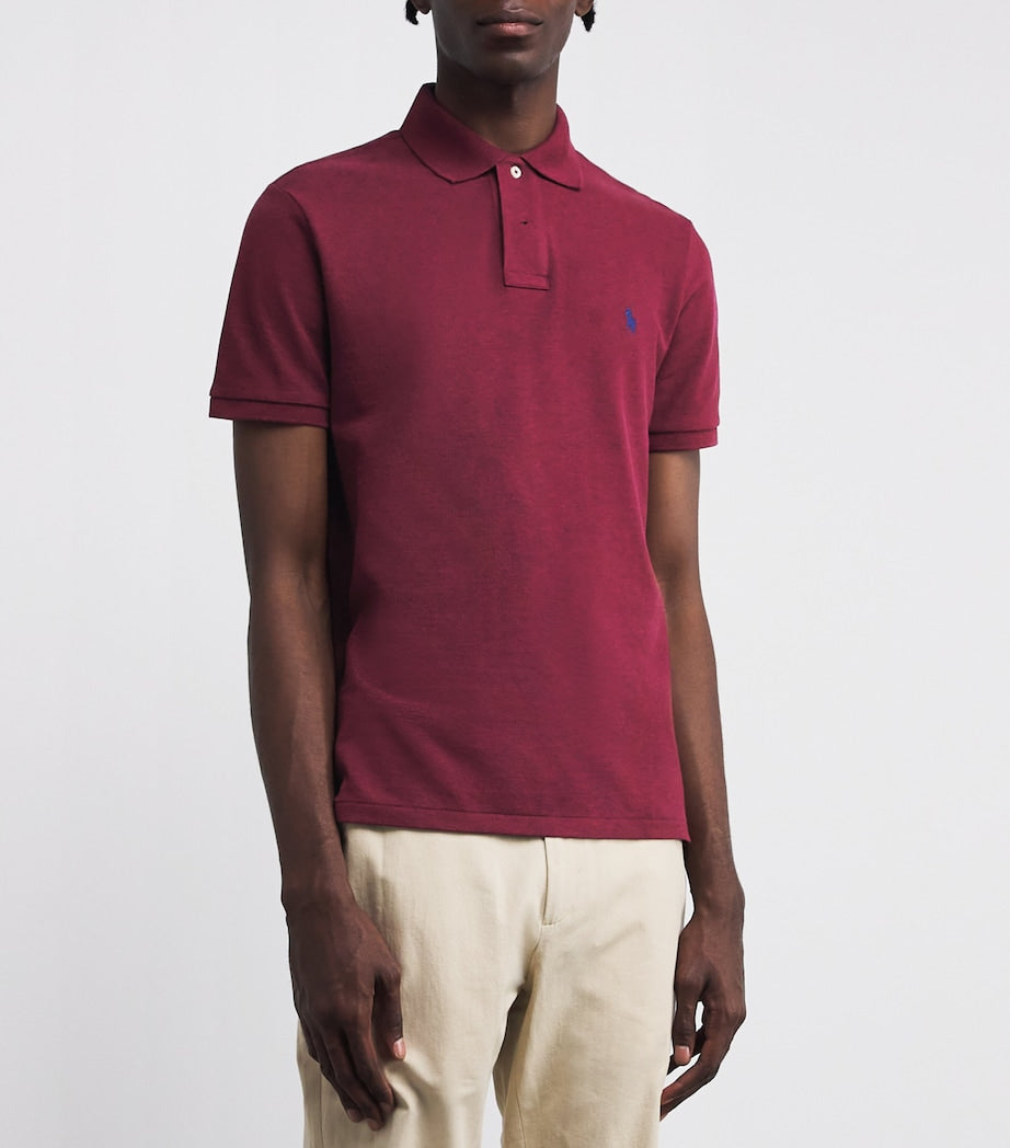 Cotton Mesh Slim Fit Polo Shirt