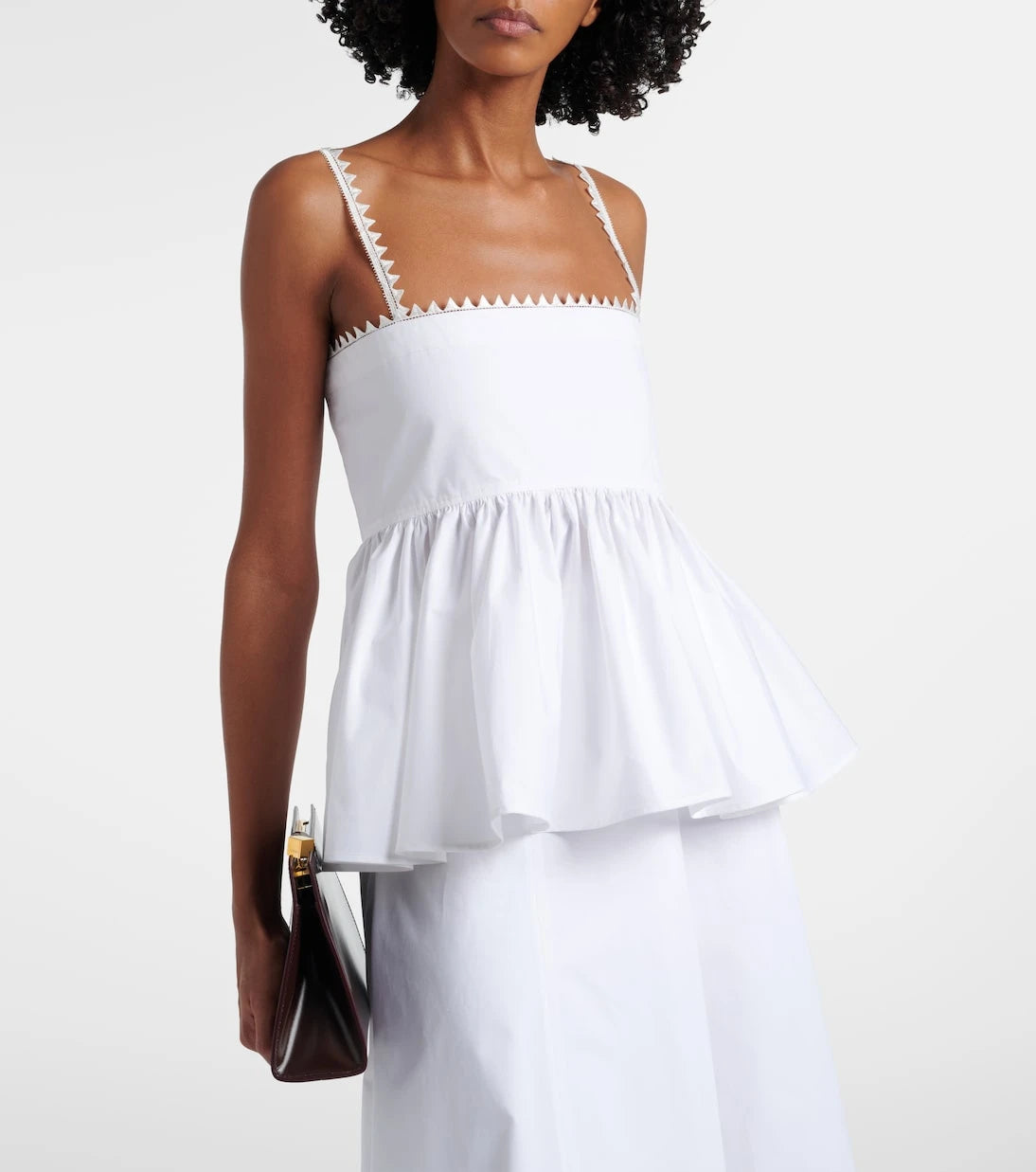 Jacquemus - Traversin cotton poplin peplum top