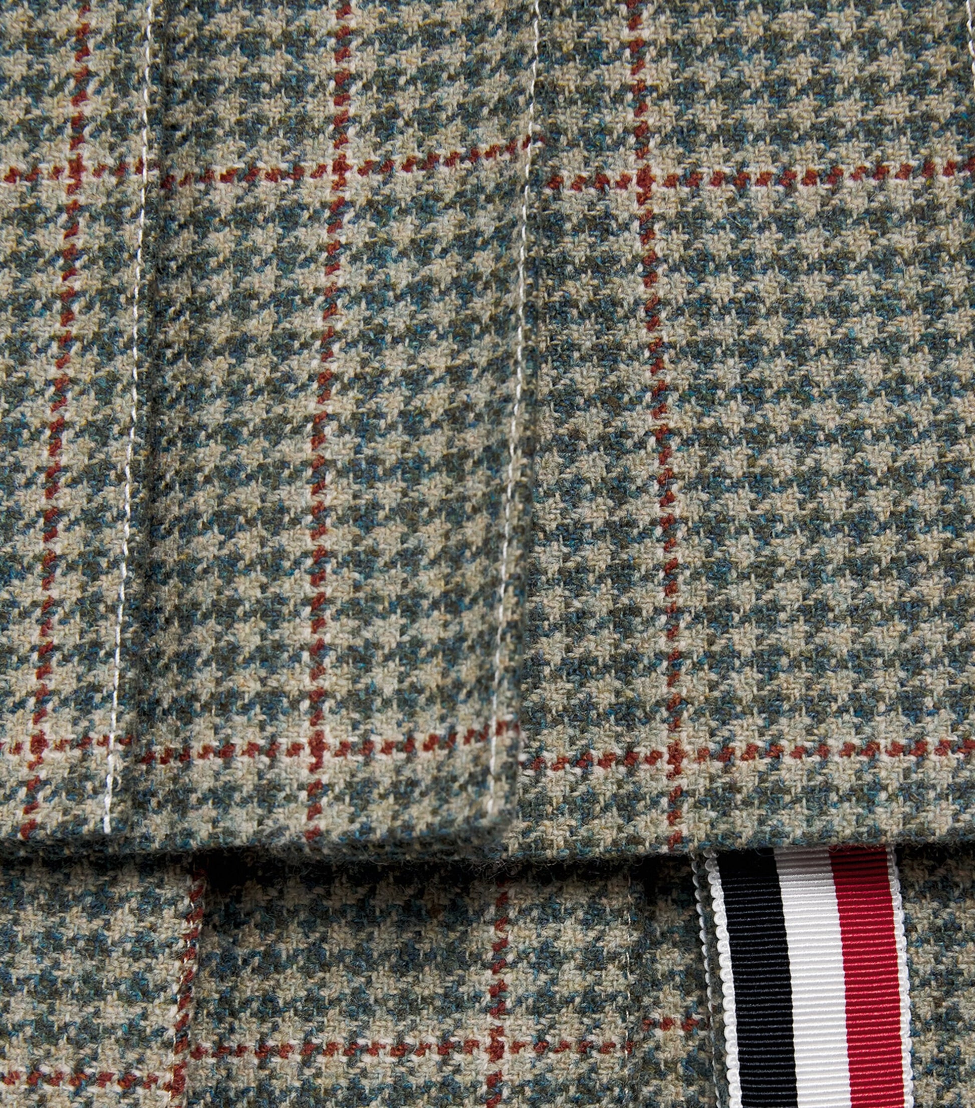 Thom Browne Kids Tweed Herringbone Pleated Skirt (2-12 Years)