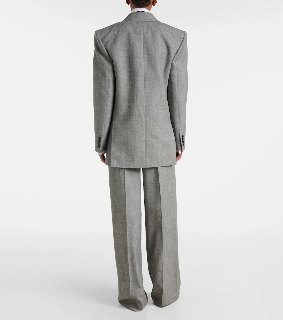 Saint Laurent - Double-breasted wool twill blazer
