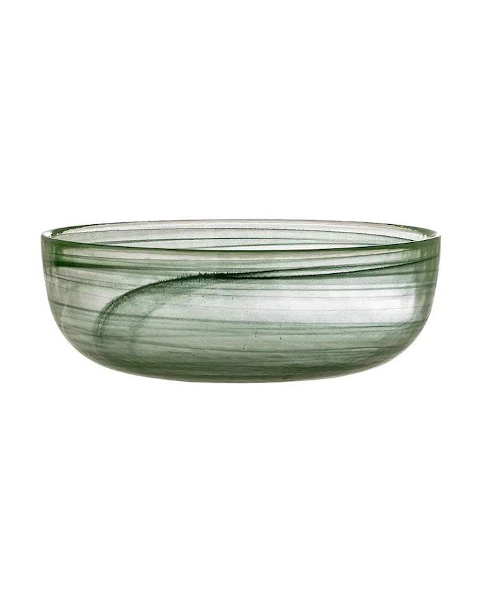 Bloomingville büyük renkli cam salata kasesi 21,5 x 7,5 cm
