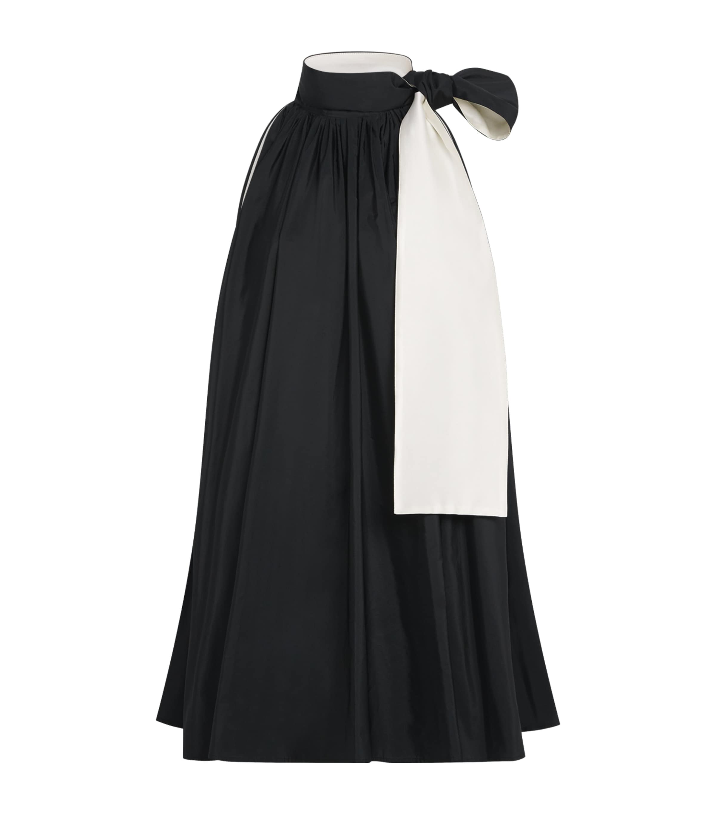 Max Mara Black Bow-Neck Mini Dress