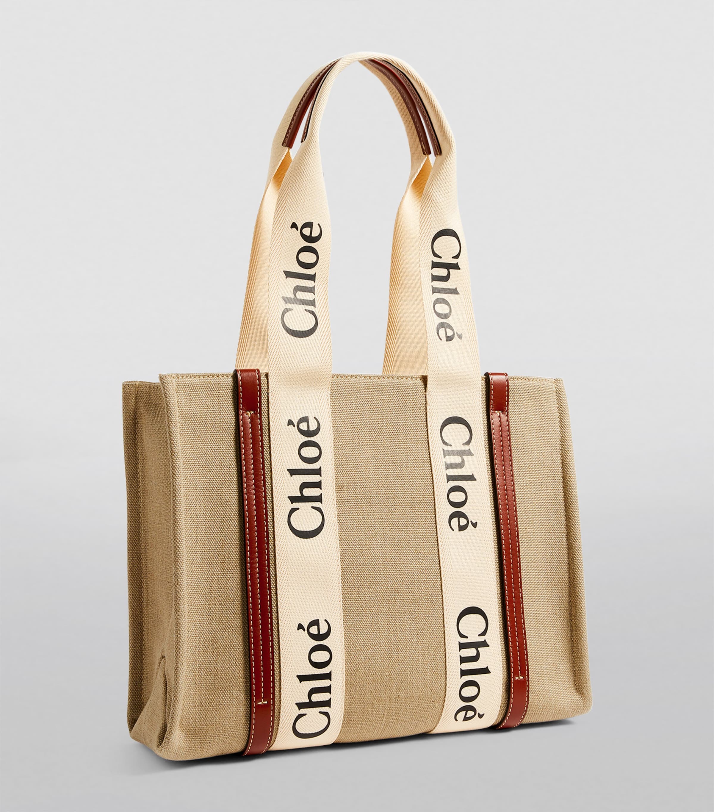 Brown Medium Woody Tote Bag