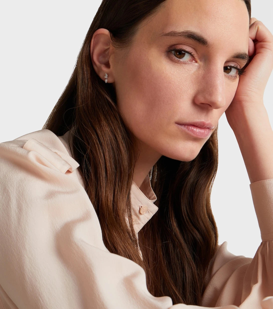 Maria Tash - 18kt white gold earring with diamonds