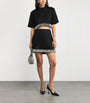 Simkhai Black Embellished Dua Mini Skirt