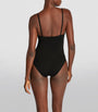 Eres Black Square-Neck Aquarelle Swimsuit
