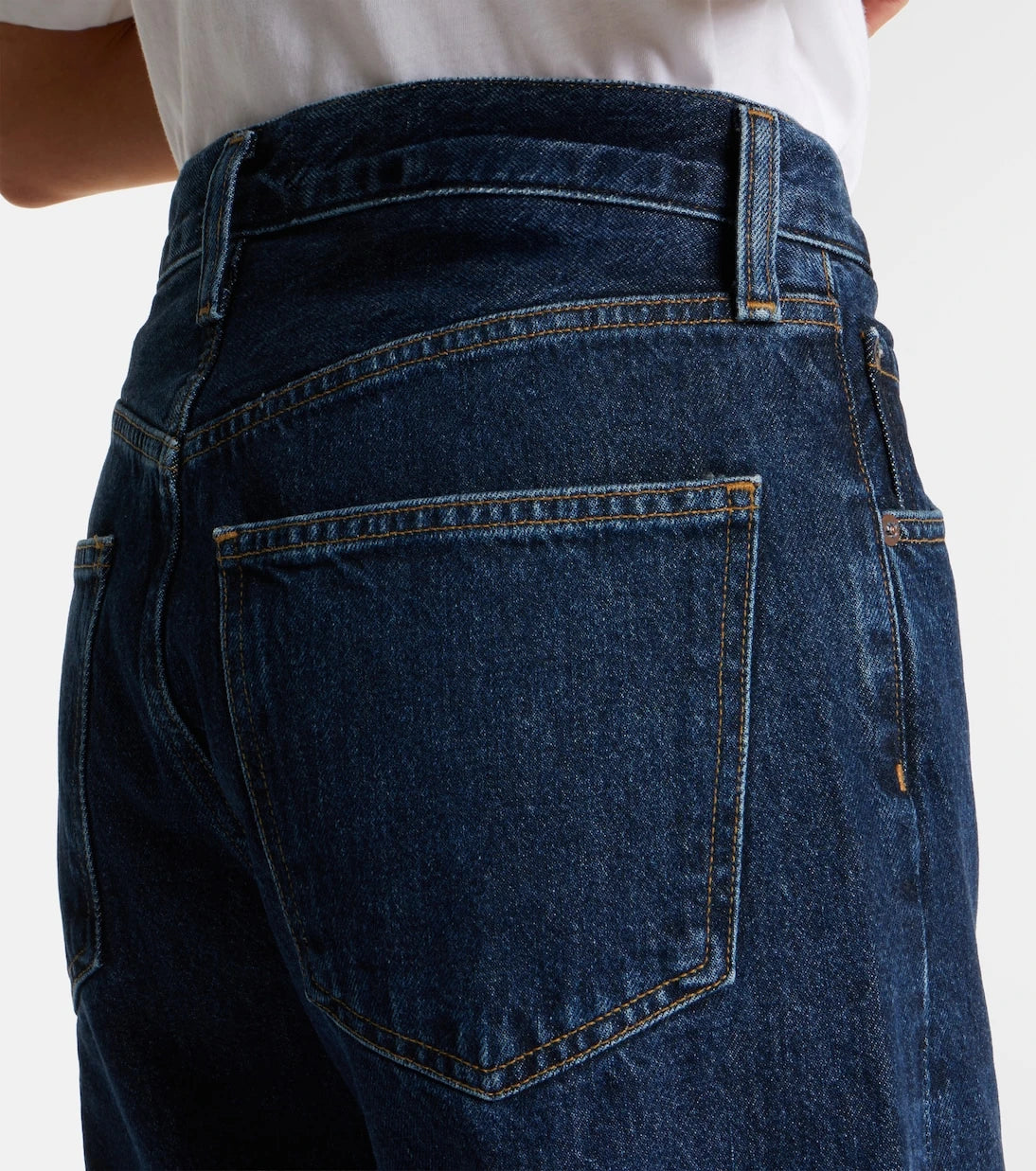 Agolde - Low Curve cropped mid-rise barrel-leg jeans