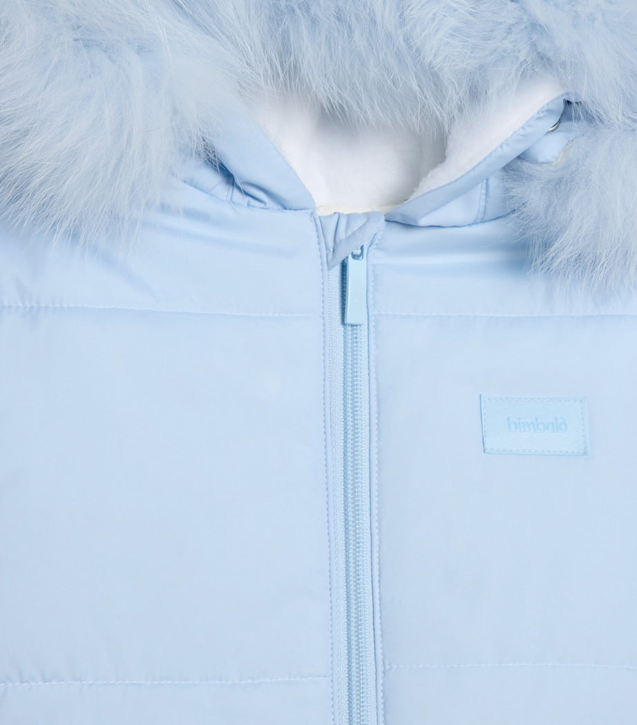Fox Fur-Trim Snowsuit (1-18 Months)