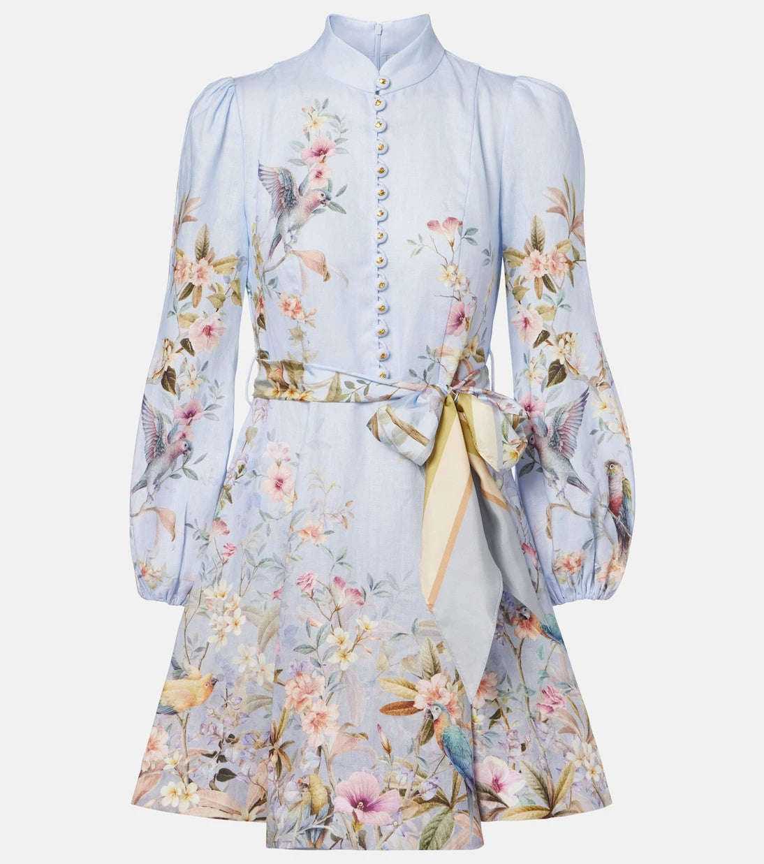 Zimmermann - Rebellion printed linen minidress