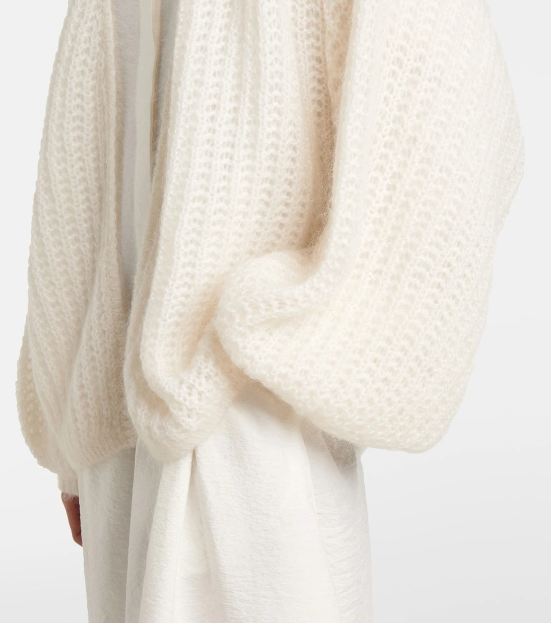 Toteme - Open-front mohair-blend cardigan