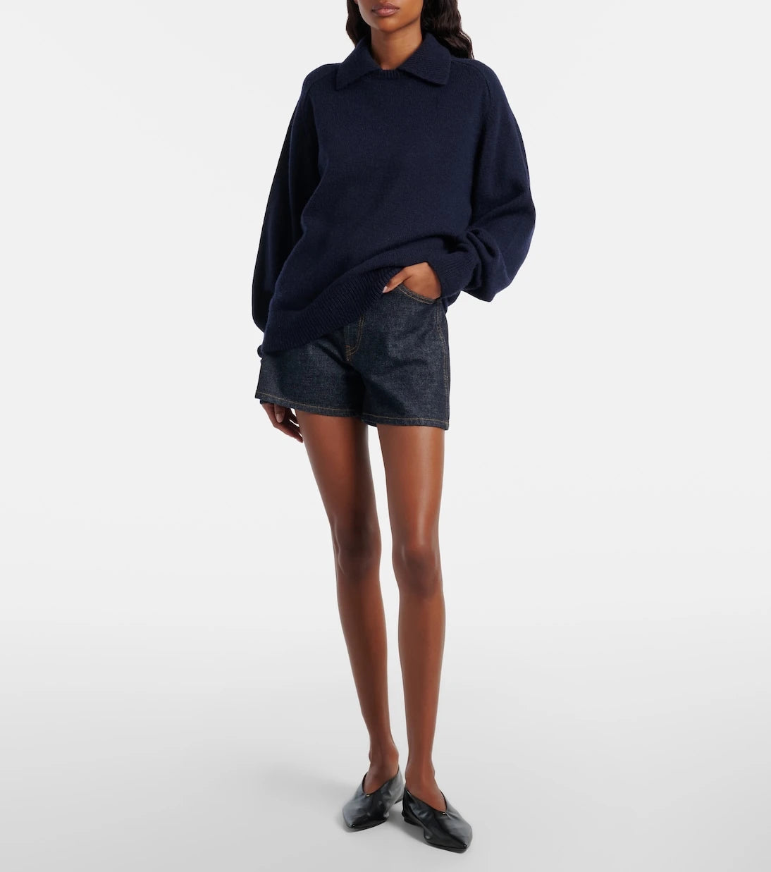 Khaite - Danya denim shorts