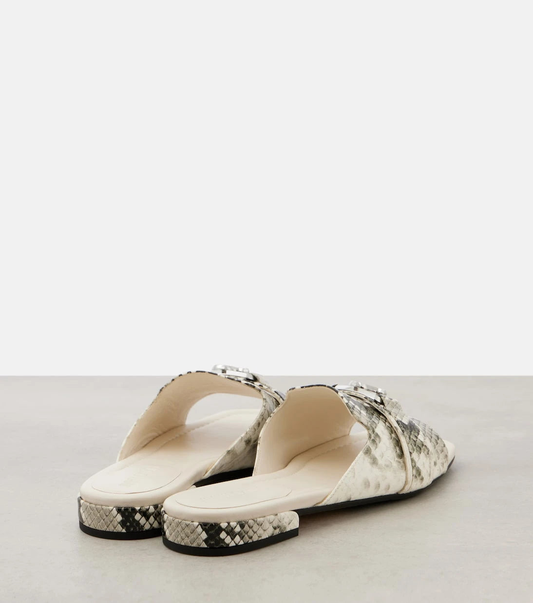 Jimmy Choo - Nako snake-effect leather slides