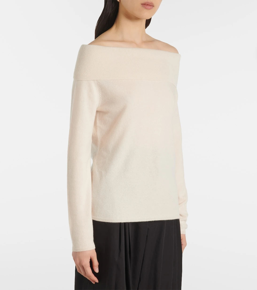 Jardin des Orangers - Off-shoulder cashmere top