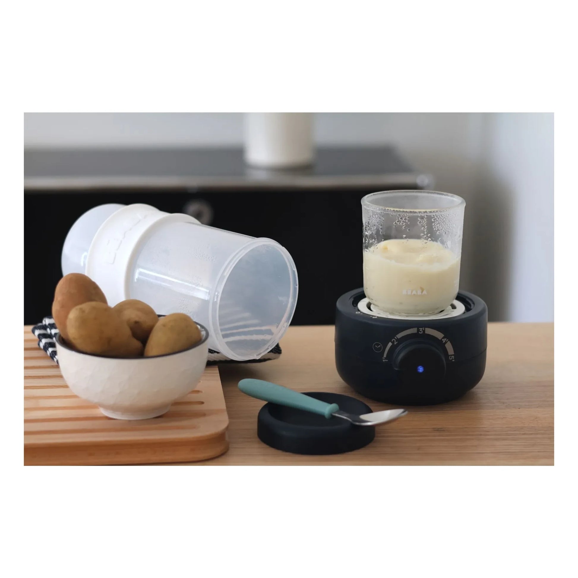 Béaba - Baby Milk Second Steam Bottle Warmer | Midnight blue