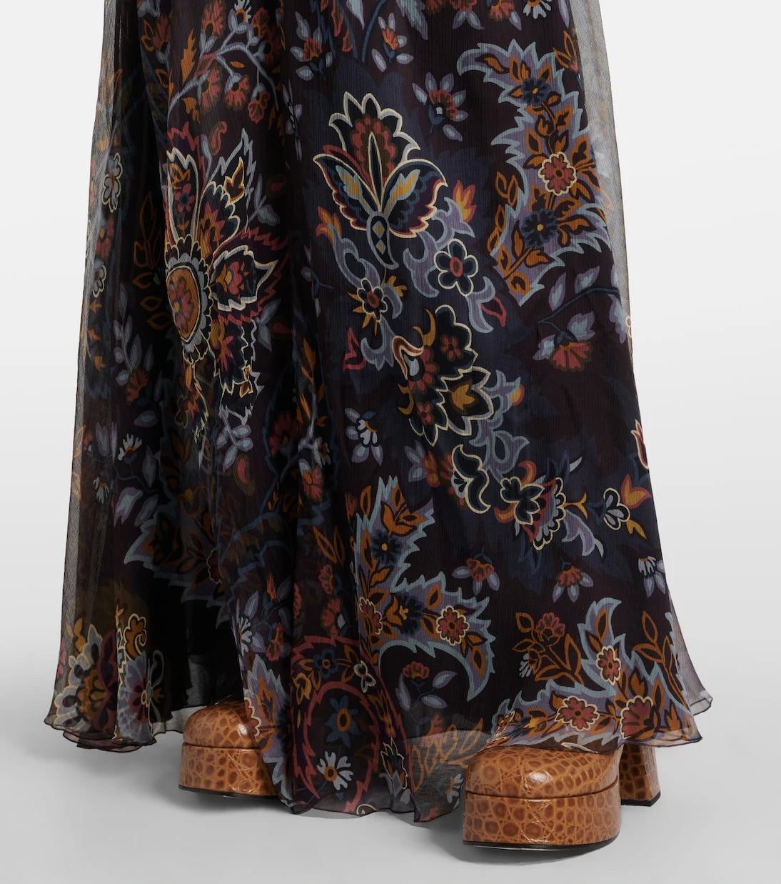Etro - Printed silk gown