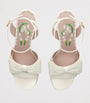 Valentino Garavani Beige Leather Bow-Detail Bowow Heeled Sandals 95