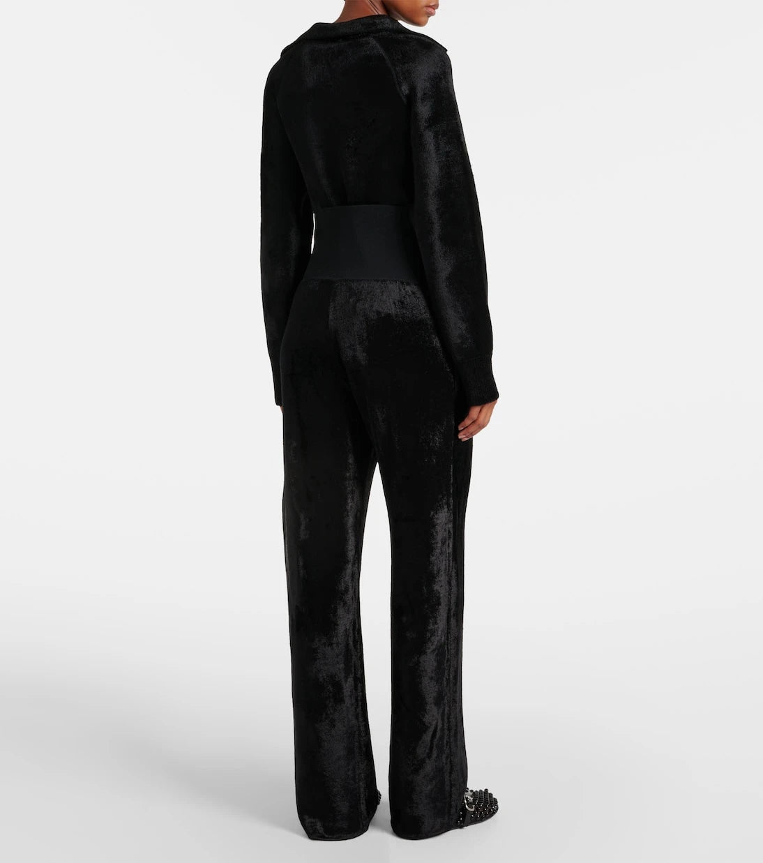 Alaïa - Kadife Düz Paça Pantolon