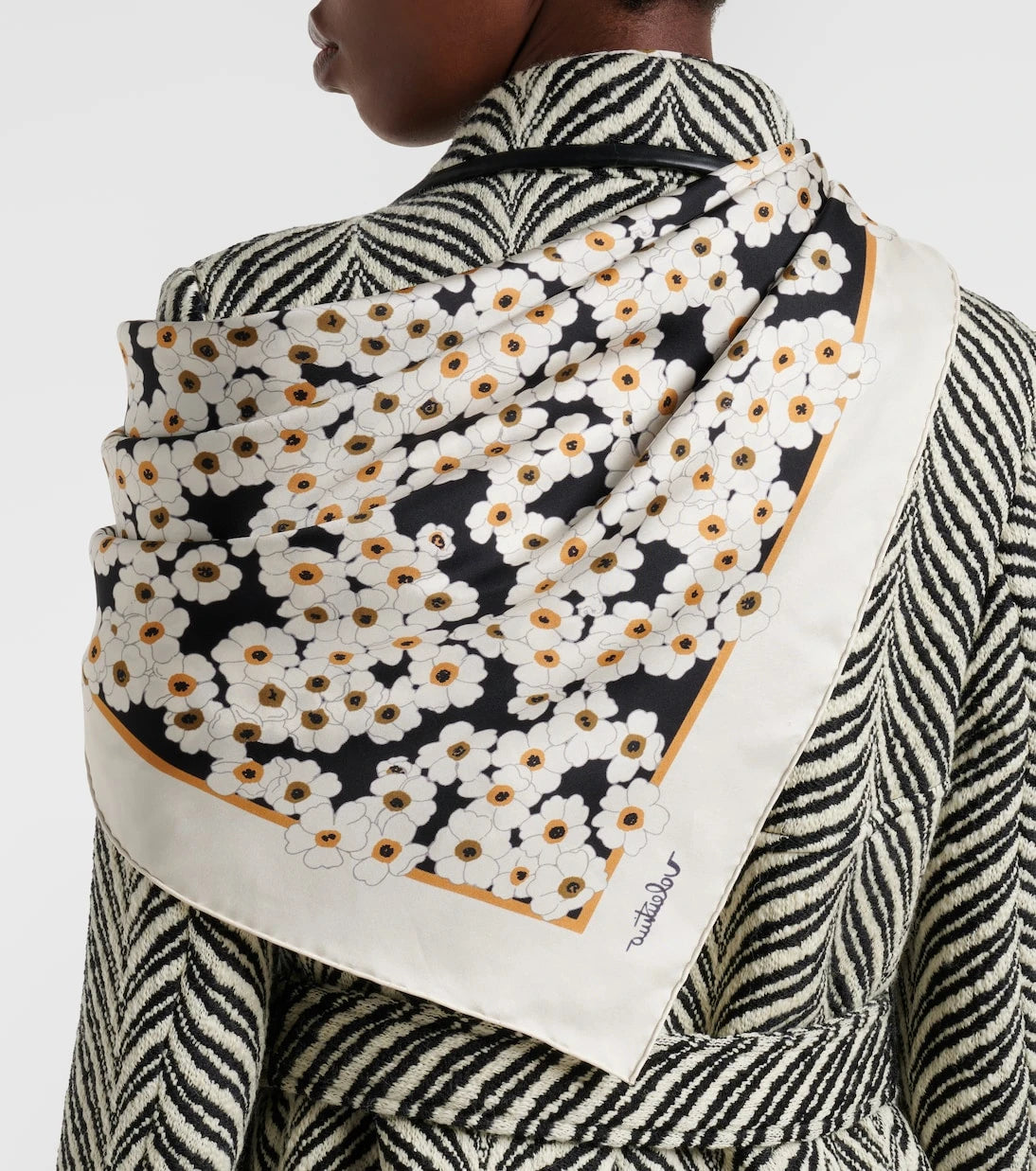 Valentino - Floral silk scarf
