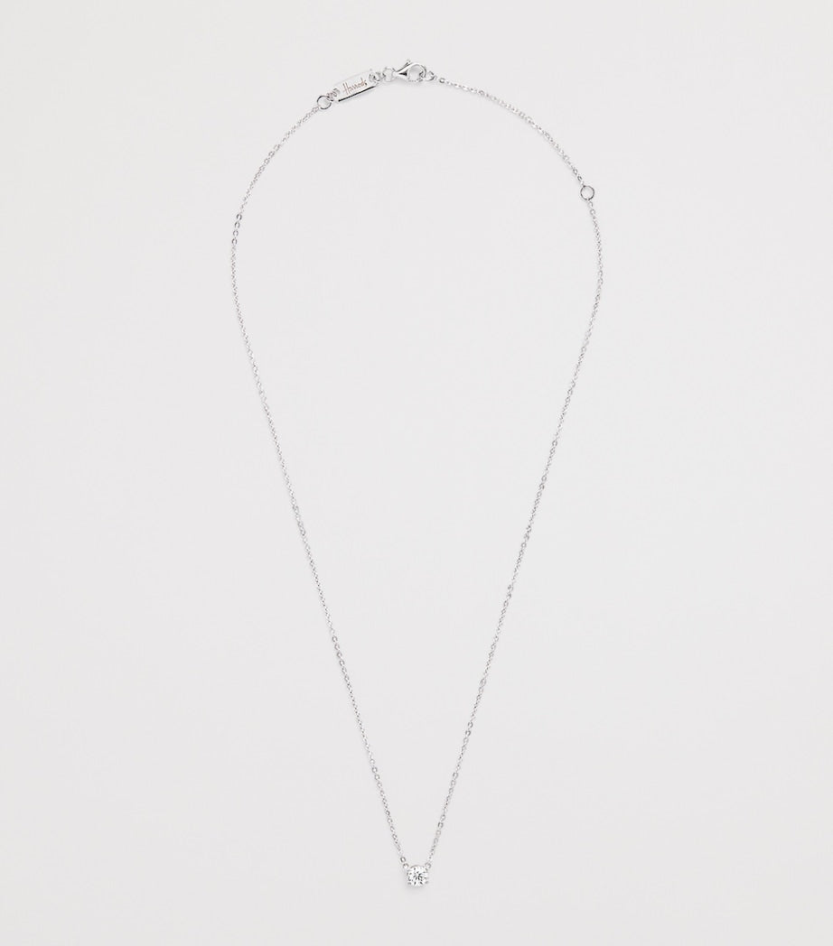 White Gold and Diamond Pendant Necklace (0.50ct)