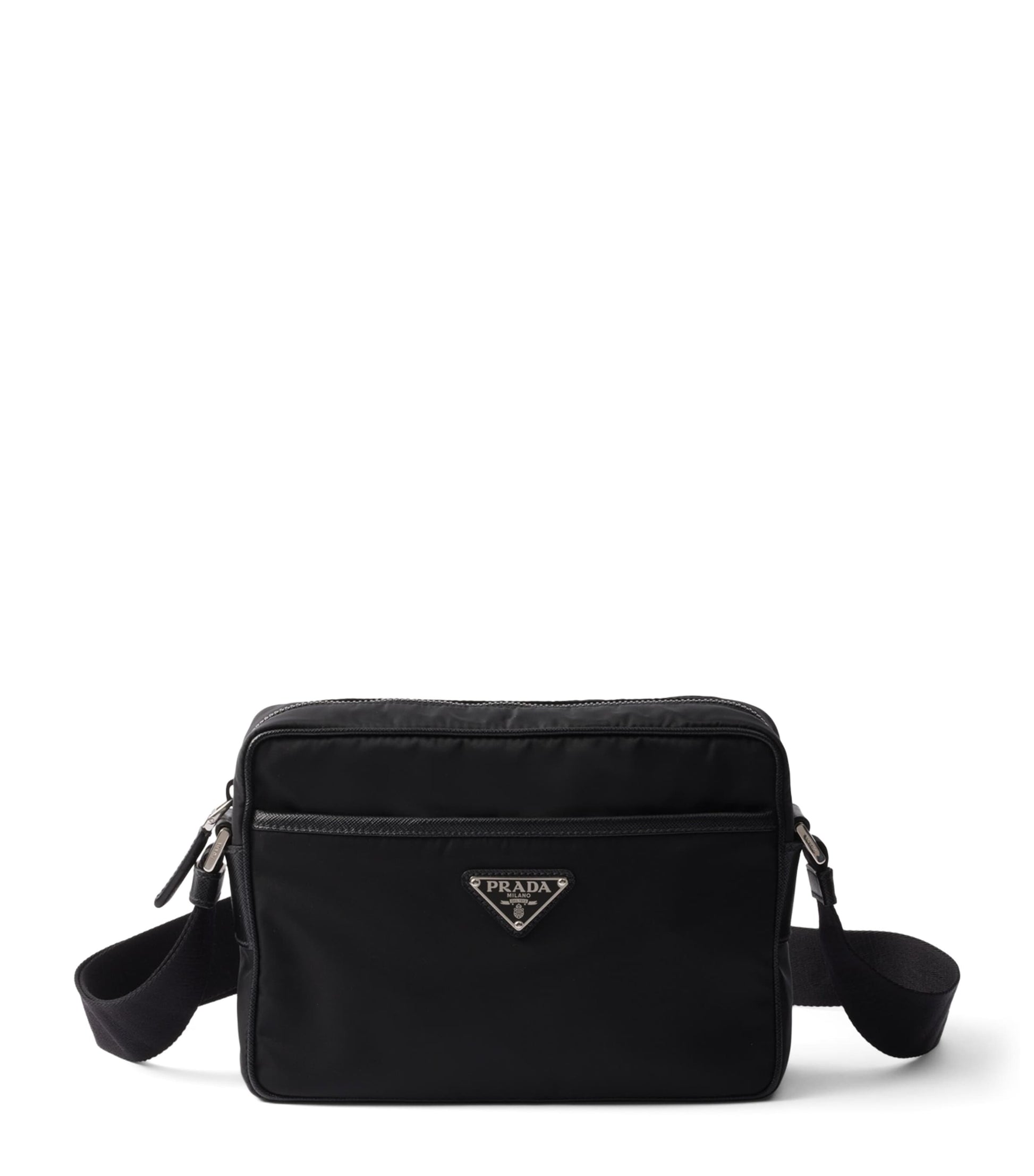 Prada Re-Nylon Saffiano Leather-Trim Shoulder Bag