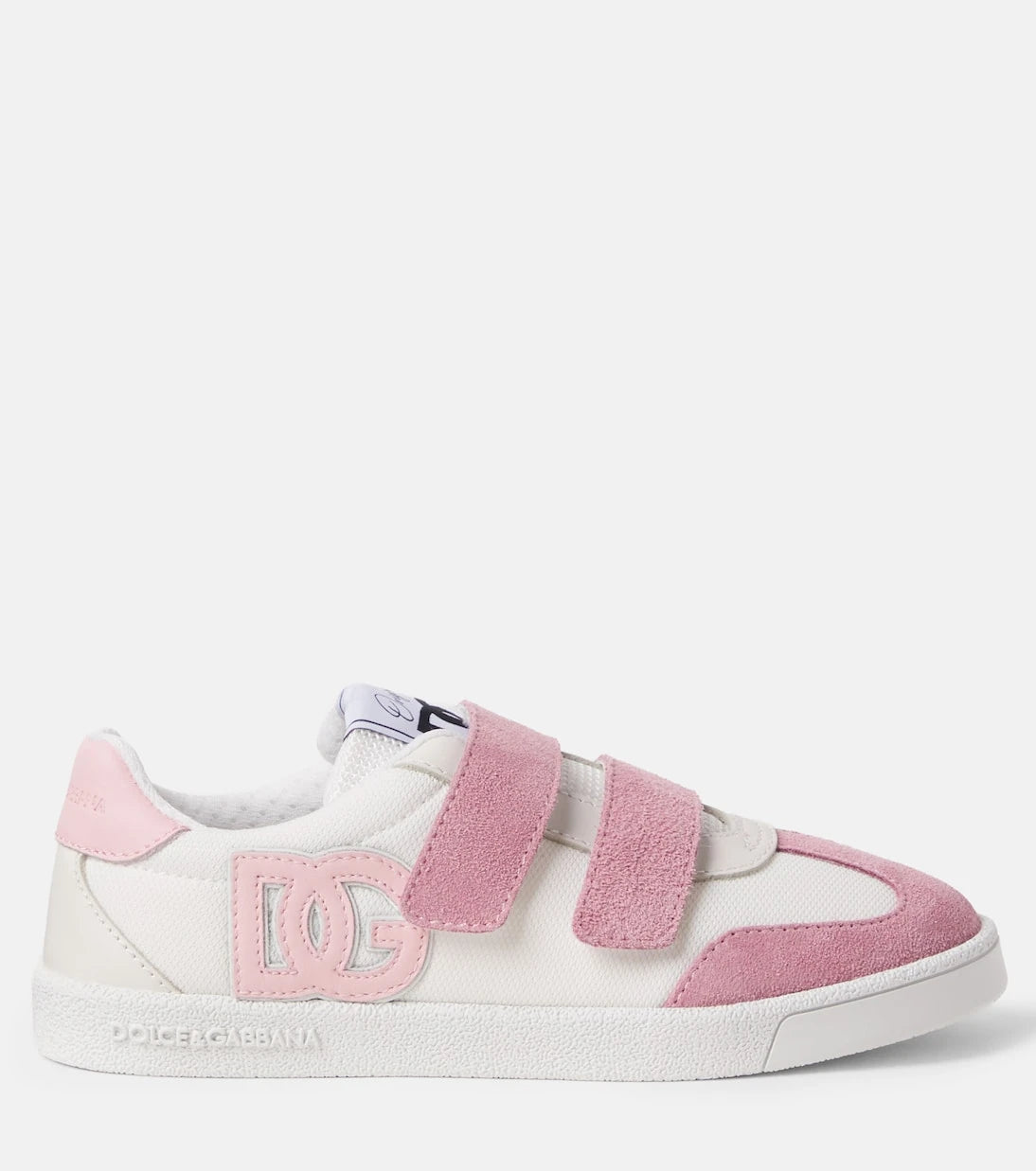 Dolce&Gabbana Kids - DG suede-trimmed sneakers