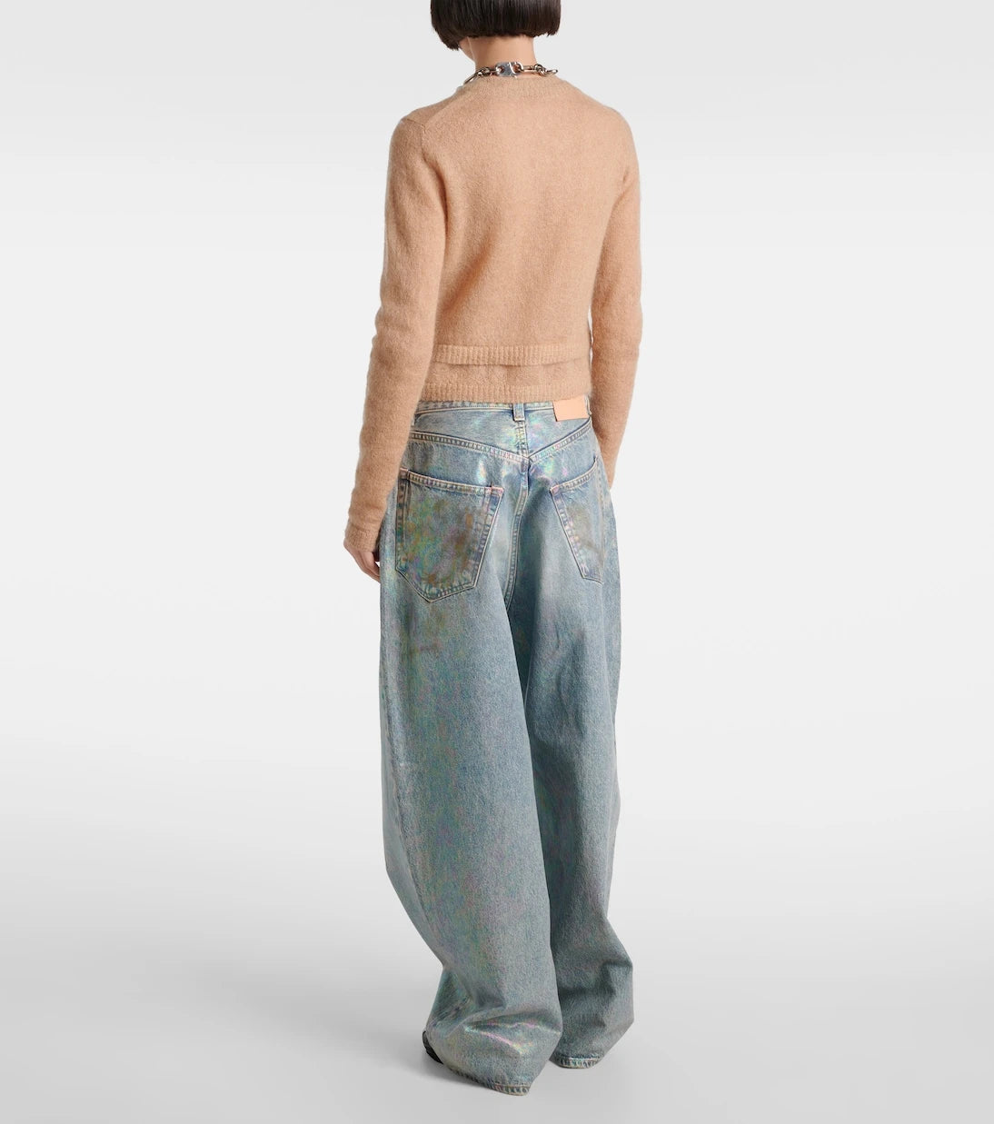 Acne Studios - Layered mohair and wool-blend cardigan