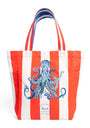 Embellished Octopus Tote Bag