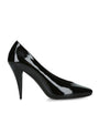 Givenchy Black Leather Square-Toe Pumps 95