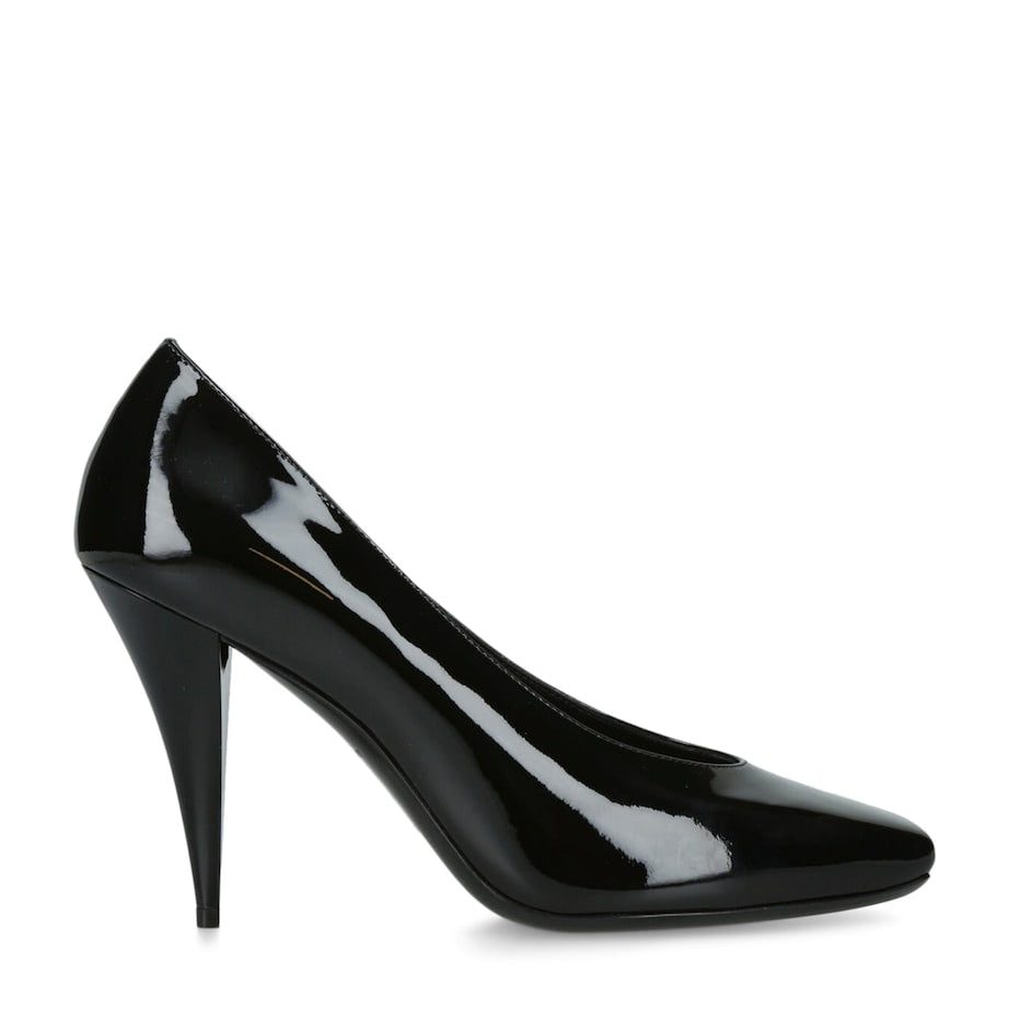 Givenchy Black Leather Square-Toe Pumps 95