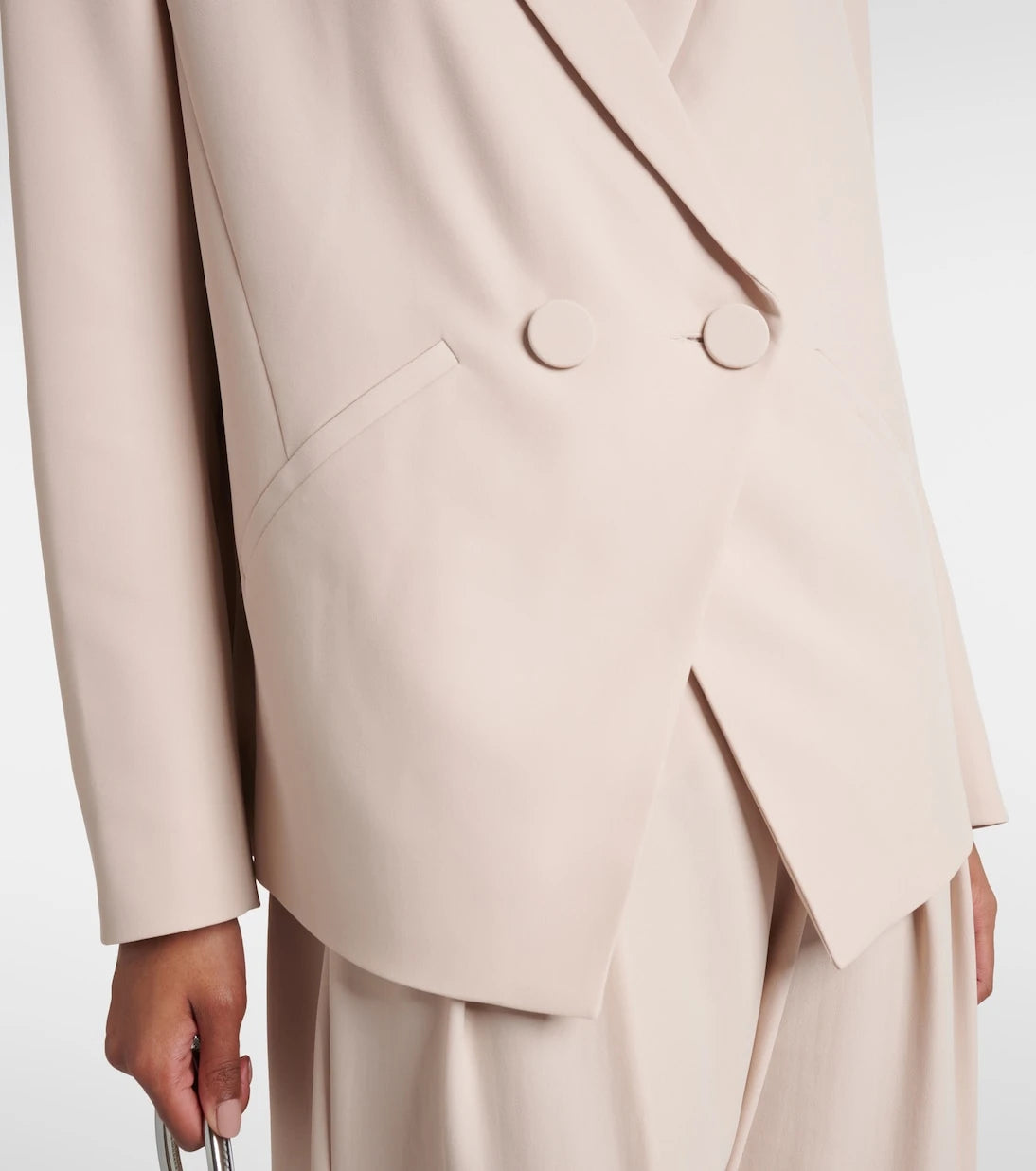The Sei - Double-breasted crêpe blazer