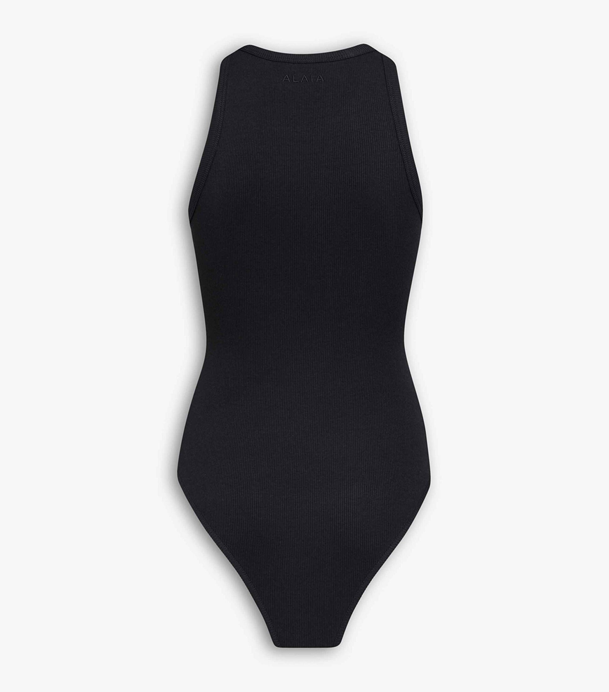 Alaïa Black Ribbed Tank Bodysuit
