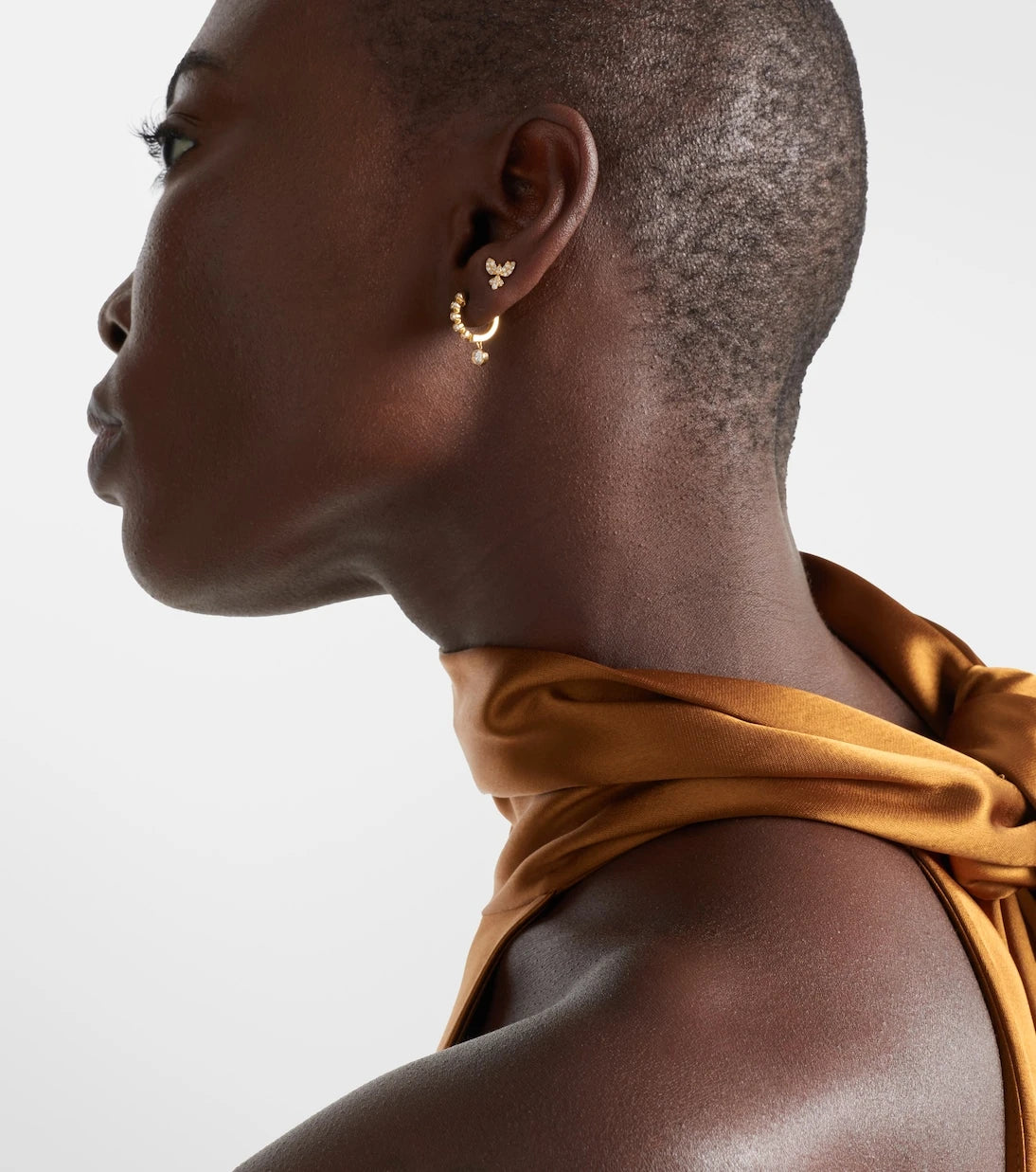 Anita Ko - 18kt gold earrings with diamonds