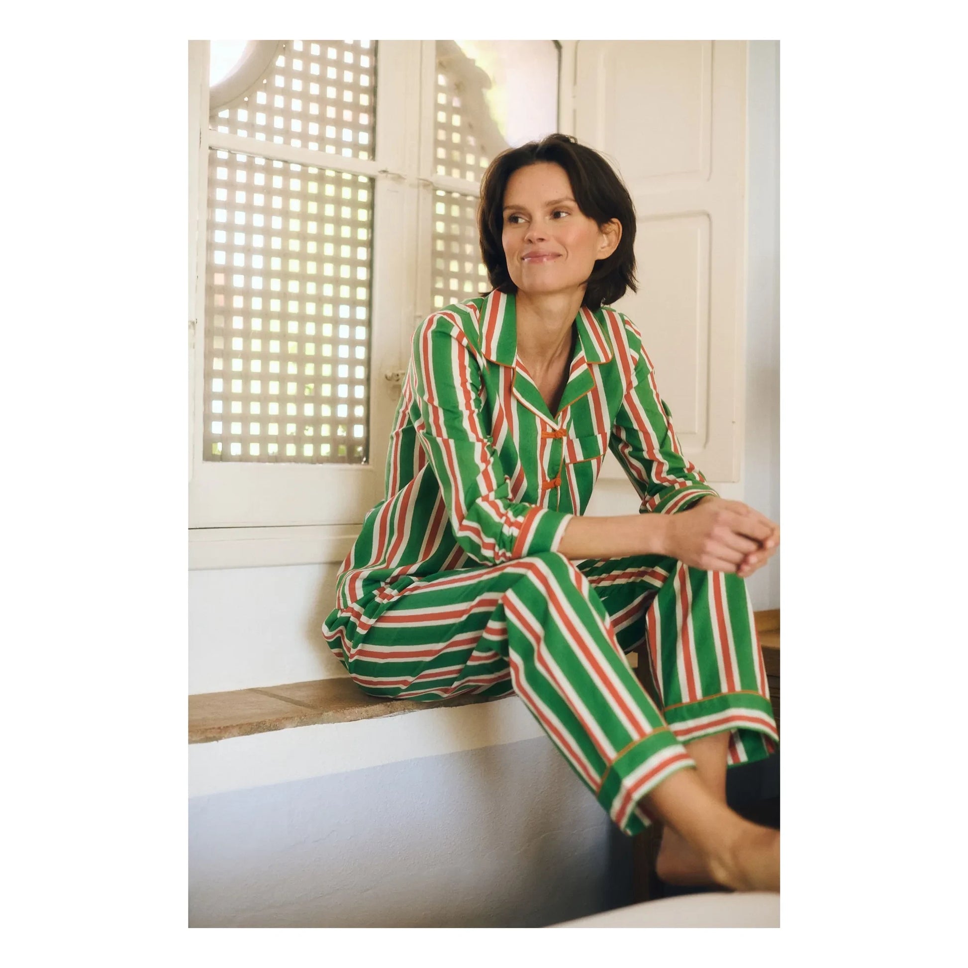Maria de la Orden - Malo Stripes Pyjamas | Orange