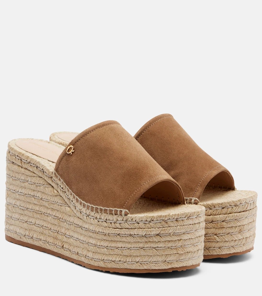 Gianvito Rossi - Suede espadrille wedges