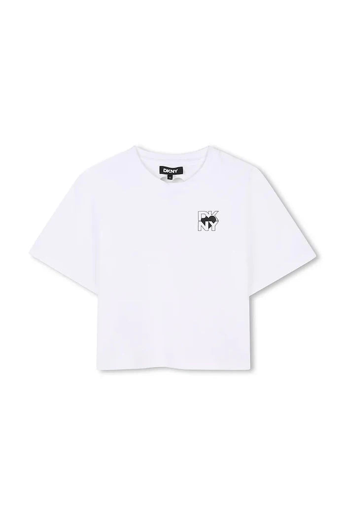 Детска памучна тениска Dkny